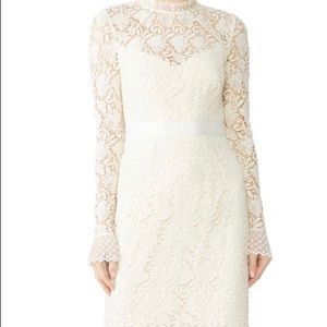 Modern ivory lace dress